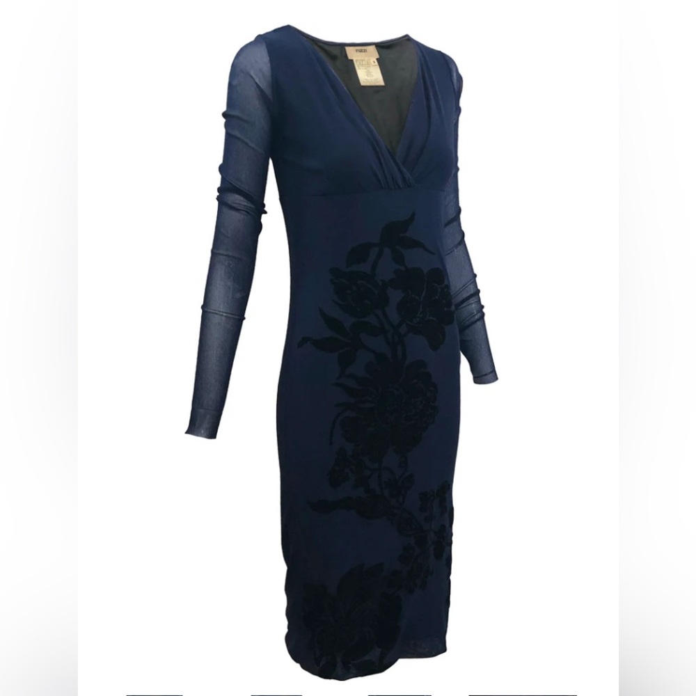 Jean Paul Gaultier Fuzzi Micro Mesh Bodycon Dress - Picture 2 of 13